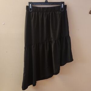 🖤black asymmetrical skirt